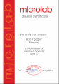 Сертификат сертифицированного партнера Microlab 