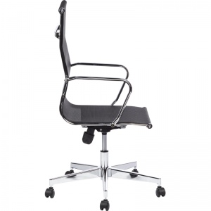 Кресло руководителя Easy Chair 710 T, сетка черная, металл черный