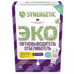 Отбеливатель жидкий Synergetic Эко, 10 стиков (111102)