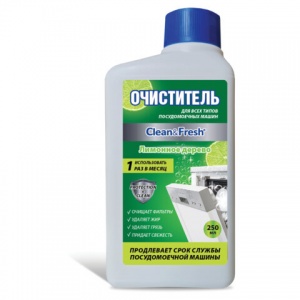 Средство для посудомоечных машин Clean&Fresh "Лимонное дерево", 250мл (Cd4m250lem), 6шт.