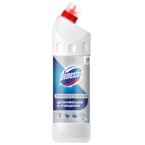 Чистящее средство универсальное Domestos Professional, 1л, дезинфицирующее, отбеливающий эффект (608136), 4шт.