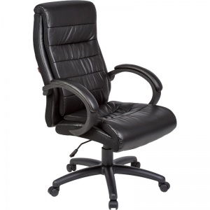 Кресло руководителя Easy Chair 648 TPU, кожзам черный, пластик