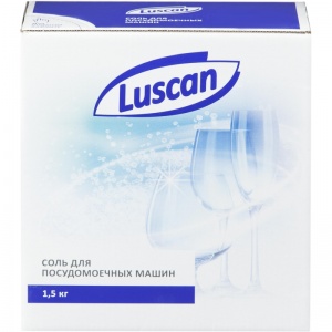 Средство для посудомоечных машин Luscan, соль, 1.5кг