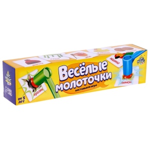 Игра настольная Лас Играс "Весёлые молоточки", 3 молоточка, карточки (4172139), 24шт.